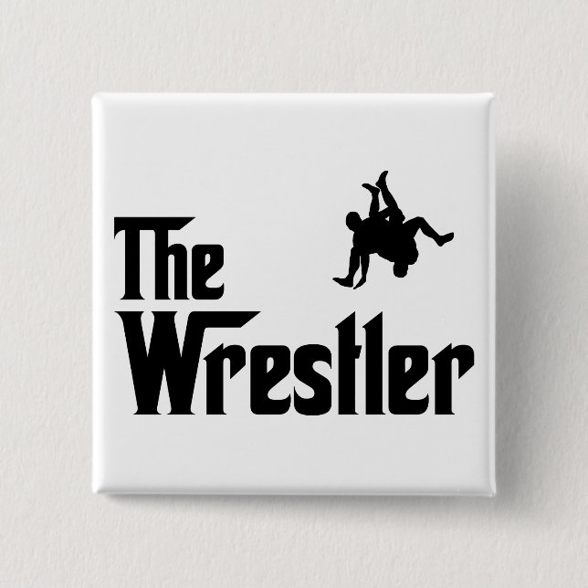 Wrestling 15 Cm Square Badge (Front)