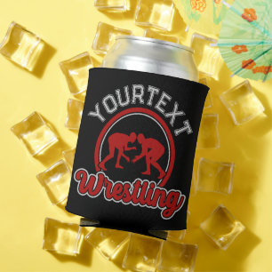 Wrestling ADD NAME Grapple Champion Team Player Can Cooler