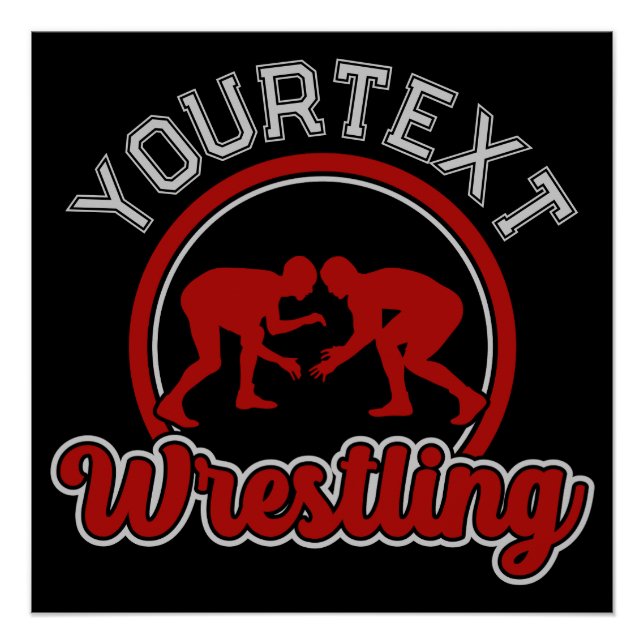  Wrestling ADD NAME Grapple Champion Team Player  Poster (Front)