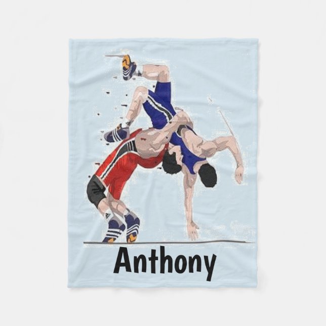 Wrestling At Its Best Fleece Blanket (Front)