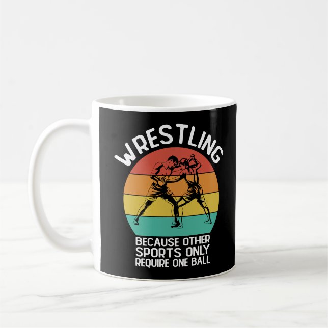 Wrestling Because Other Sports Only Require One  Coffee Mug (Left)