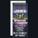 Wrestling Birthday Party Ticket Invitation Theme<br><div class="desc">Wrestling Birthday Party Ticket Invitation Theme</div>