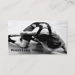 Wrestling Coach Business Card