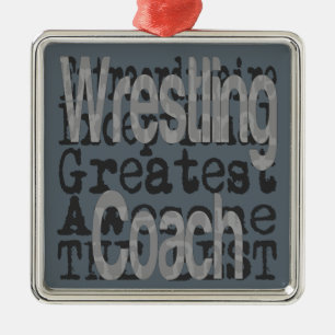 Wrestling Coach Extraordinaire Metal Tree Decoration