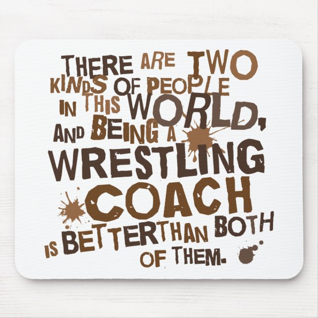 Wrestling Coach Gift Mouse Pad (Front)
