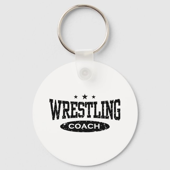 Wrestling Coach Key Ring (Front)