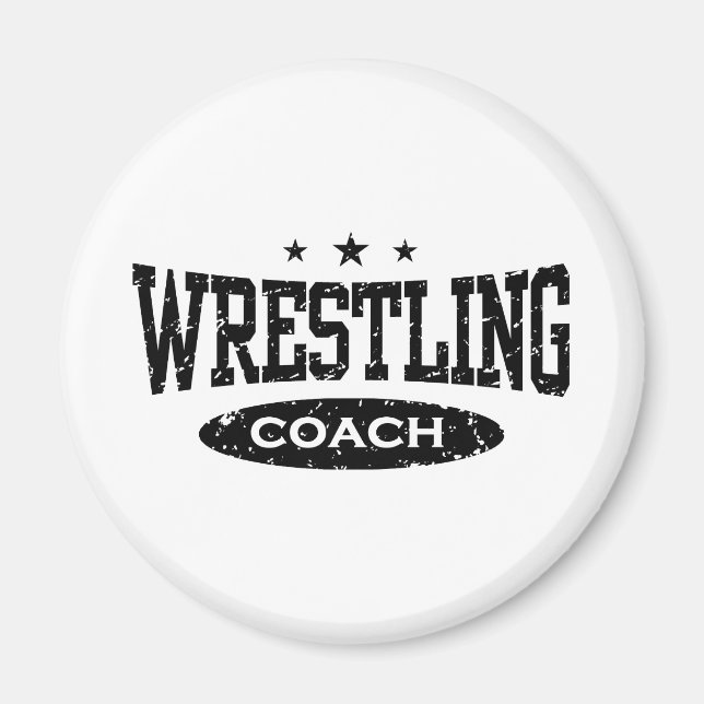 Wrestling Coach Magnet (Front)