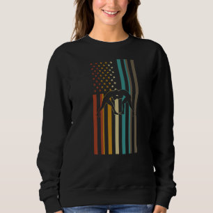 Wrestling Flag Retro Wrestking Sport Sweatshirt