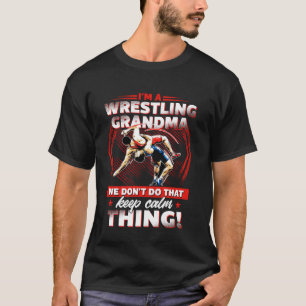 Wrestling Funny Best I'm A Wrestling Grandma Vinta T-Shirt