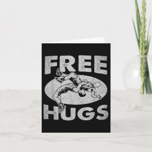Wrestling - Funny Free Hugs Wrestling  Card