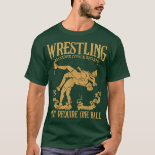 Wrestling Funny Martial Fight Warrior Headkick Lov T-Shirt