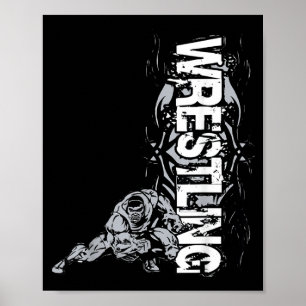Wrestling Graphic Strong Wrestler For Men Women Bo Poster