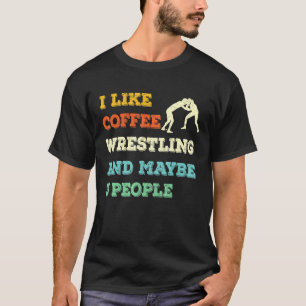 Wrestling Grappling Martial Art- Mma Wrestler Retr T-Shirt