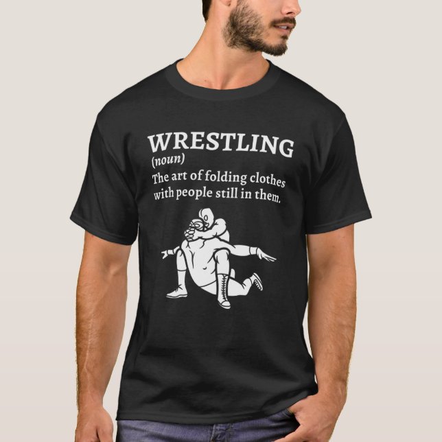 Wrestling Lucha Libre Dictionary Style T-Shirt (Front)