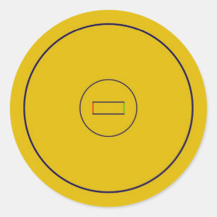 Wrestling Mat Classic Round Sticker