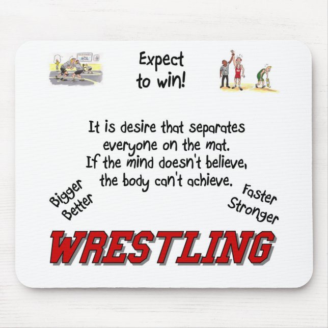 Wrestling Mouse Pad (Front)
