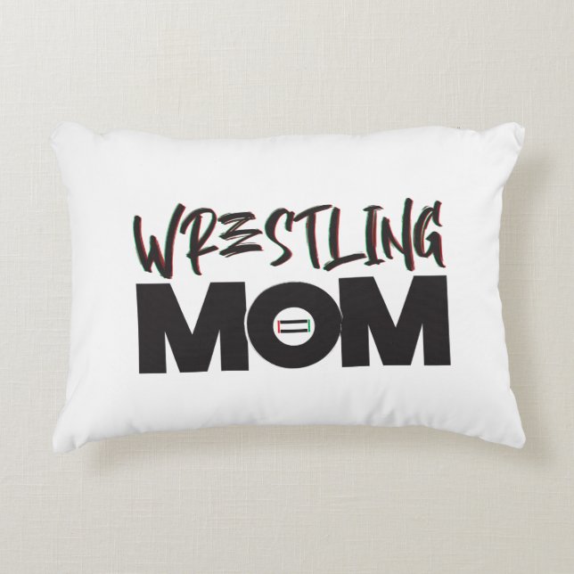 Wrestling Mum Pillow (Front)