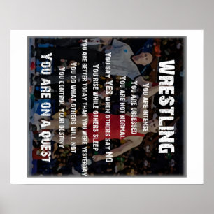 Wrestling - On a quest Poster