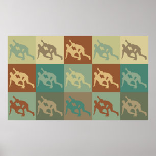 Wrestling Pop Art Poster