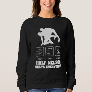Wrestling Rock Paper Scissors Usa Beats Everything Sweatshirt