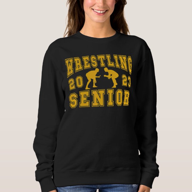 Wrestling Senior Night Wrestling Senior 2023 Gradu Sweatshirt (Front)