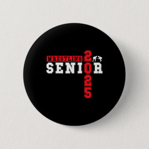 Wrestling Senior Night Wrestling Senior 2025 Gradu 6 Cm Round Badge