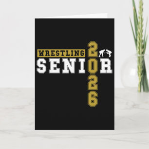 Wrestling Senior Night Wrestling Senior 2026 Gradu Card