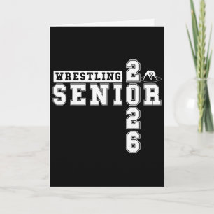 Wrestling Senior Night Wrestling Senior 2026 Gradu Card