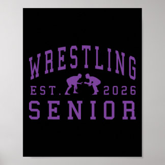 Wrestling Senior Night Wrestling Senior 2026 Gradu Poster