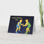 WRESTLING SON BIRTHDAY CARD<br><div class="desc">Here's the perfect birthday card for the son who wrestles.</div>