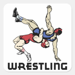 Wrestling Square Sticker