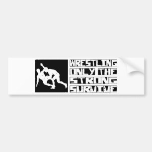 Wrestling Survive Bumper Sticker