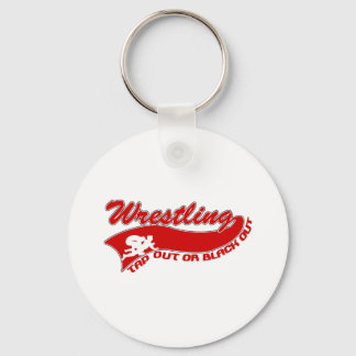 Wrestling; tap out or black out key ring