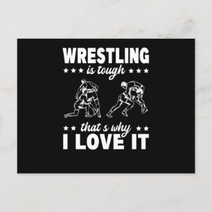 Wrestling Tough Why I Love It Martial Arts Fan Postcard