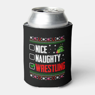 Wrestling Ugly Christmas Can Cooler