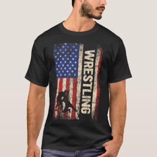Wrestling Usa American Flag Shirt Wrestle 4th Of J
