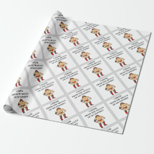 wrestling wrapping paper