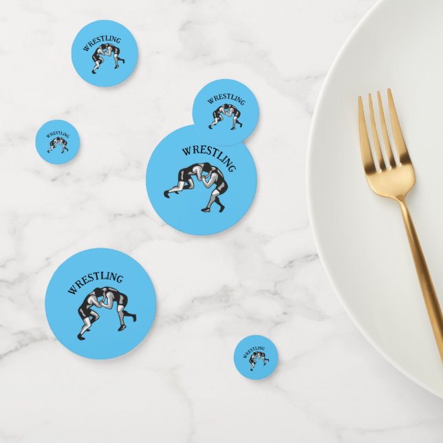Wrestling Wrestler Design Table Confetti (Group)