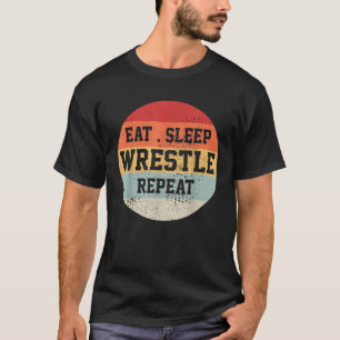 Wrestling Wrestler Retro Vintage Funny Gift T-Shirt