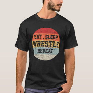 Wrestling Wrestler Retro Vintage Funny Gift  T-Shirt