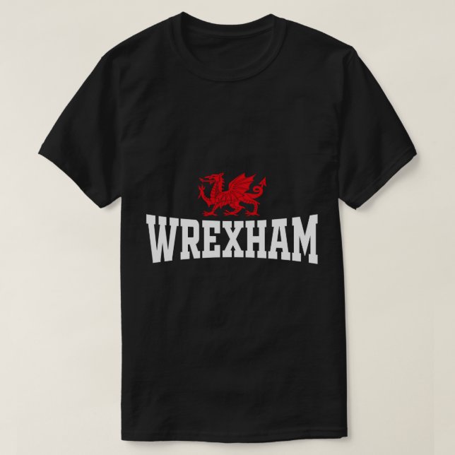 Wrexham Wales Red Dragon Wrecsam Pullover Hoodie (Design Front)
