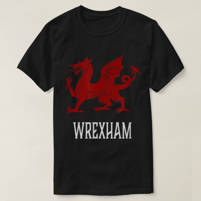 Wrexham Wales  Welsh Flag Cymru57 T-Shirt (Design Front)