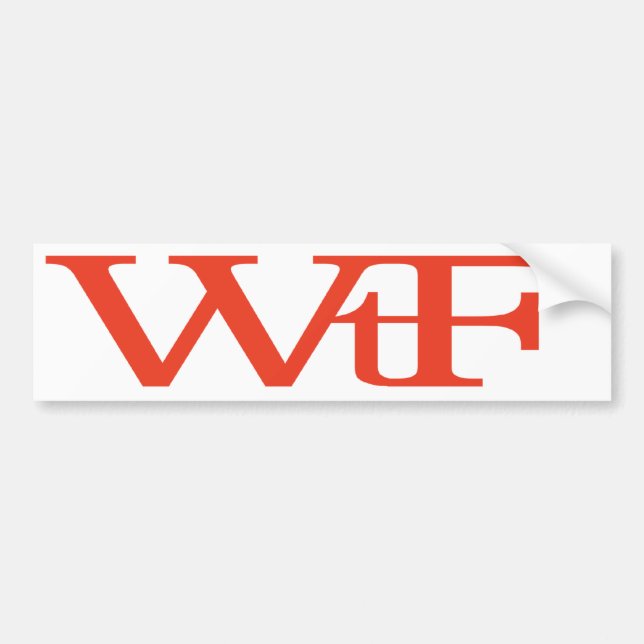 WrF Bumper Sticker (Front)