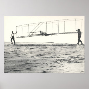 Wright Brothers' Glider Tests Poster