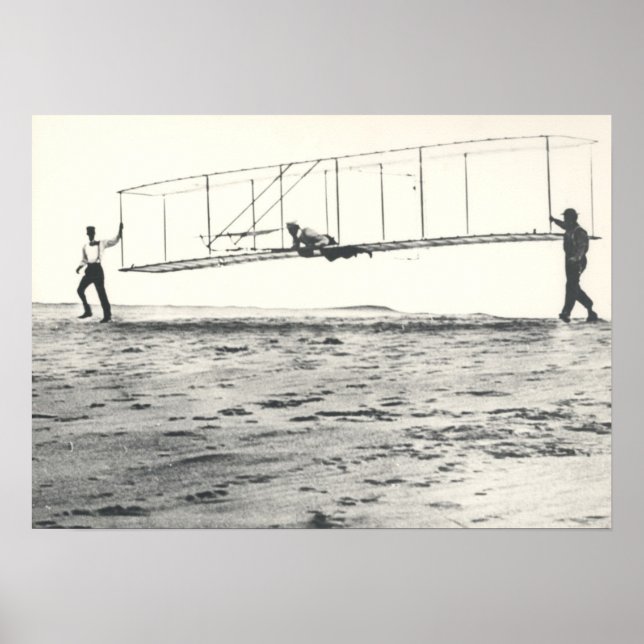 Wright Brothers' Glider Tests Poster (Front)