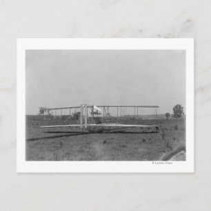 Wright Brothers Plane Close-up View Postcard