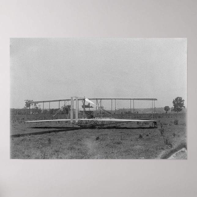 Wright Brothers Plane Close-up View Poster (Front)