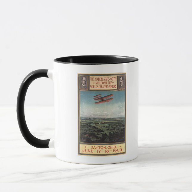 Wright Brothers Plane Mug (Left)