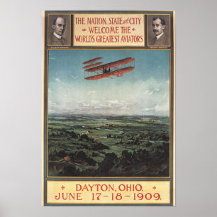 Wright Brothers Plane Poster