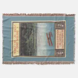 Wright Brothers Plane Throw Blanket